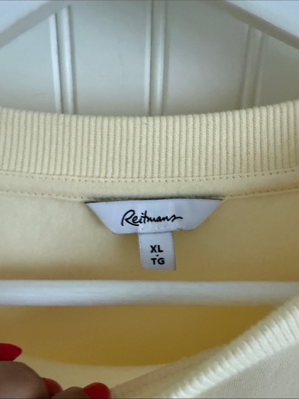 Reitmans London Flower Market Yellow Fleece Lined Sweater - Picture 3 of 6